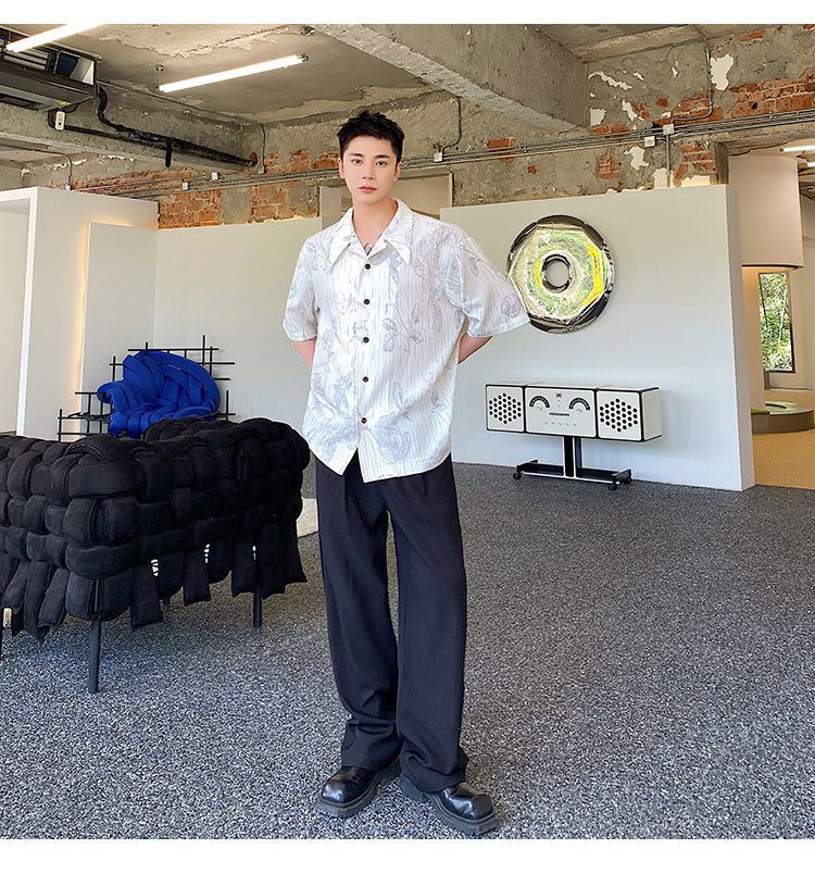 Summer Cuban Collar Shirt Casual Men - RALO COLLECTION STUDIO