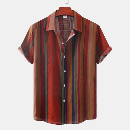 Summer Men's Clothing Printing Casual Retro Shirt Men - RALO COLLECTION STUDIO
