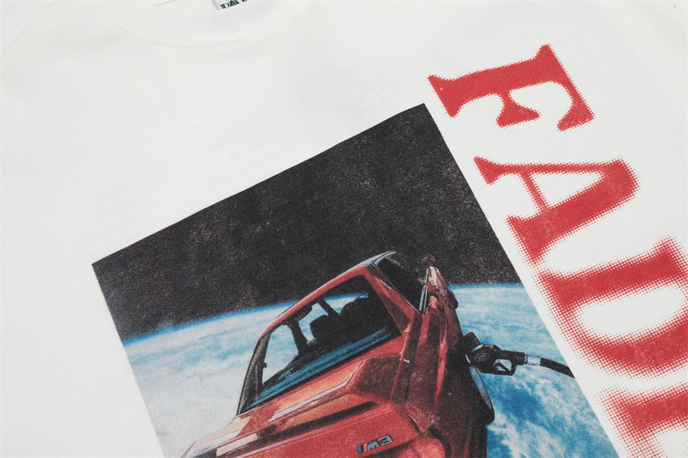 Summer Rock Hip Hop Car Printed Short-sleeved T-shirt For Men - RALO COLLECTION STUDIO