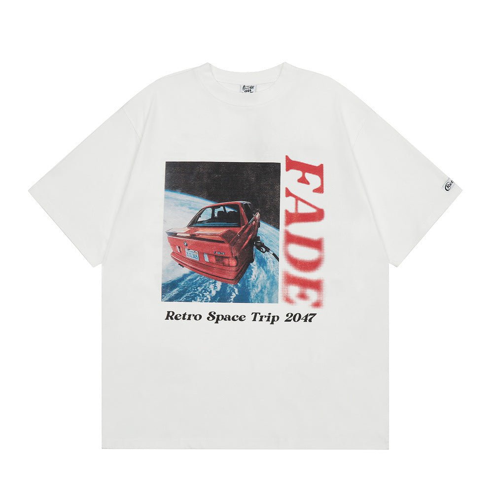 Summer Rock Hip Hop Car Printed Short-sleeved T-shirt For Men - RALO COLLECTION STUDIO