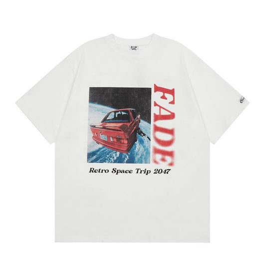 Summer Rock Hip Hop Car Printed Short-sleeved T-shirt For Men - RALO COLLECTION STUDIO