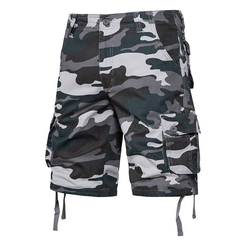 Summer Thin Washed Workwear Casual Loose-fit Camouflage Five-point Pants - RALO COLLECTION STUDIO
