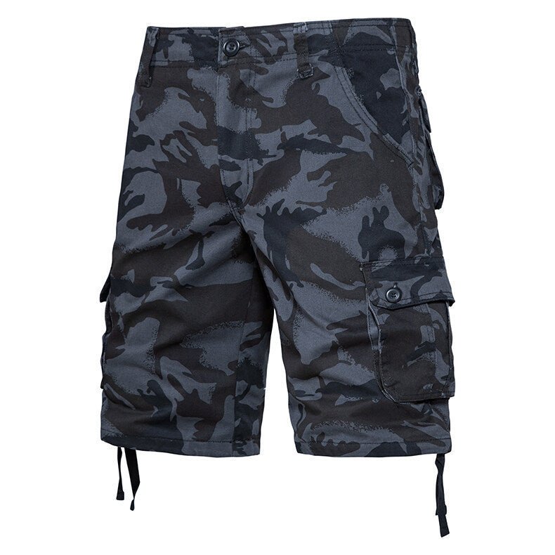 Summer Thin Washed Workwear Casual Loose-fit Camouflage Five-point Pants - RALO COLLECTION STUDIO