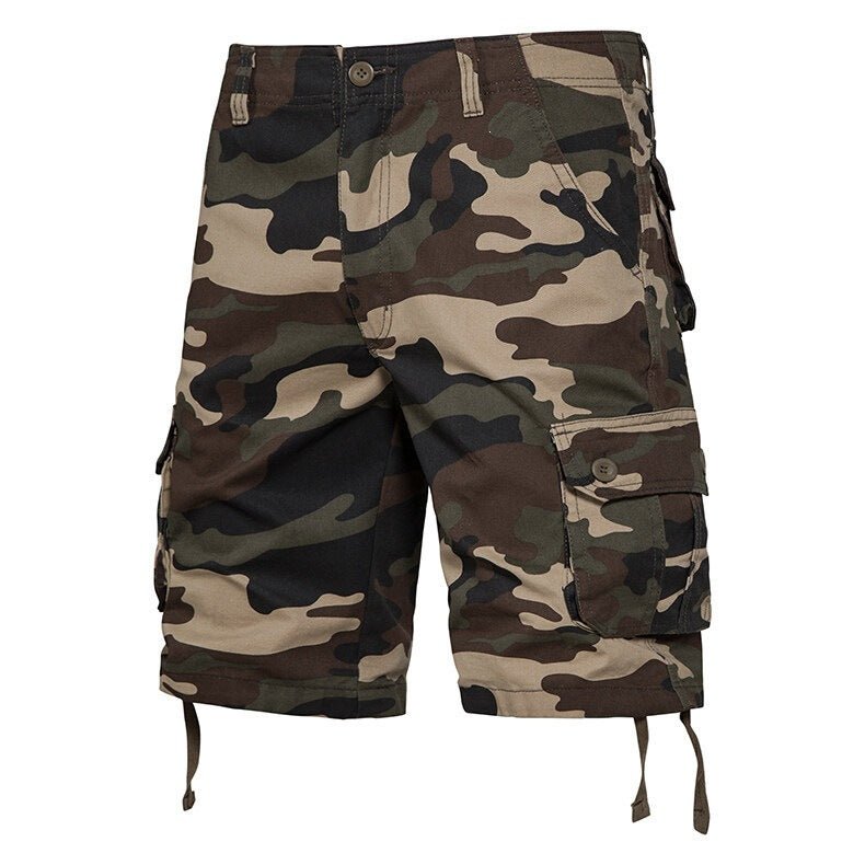 Summer Thin Washed Workwear Casual Loose-fit Camouflage Five-point Pants - RALO COLLECTION STUDIO