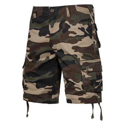 Summer Thin Washed Workwear Casual Loose-fit Camouflage Five-point Pants - RALO COLLECTION STUDIO