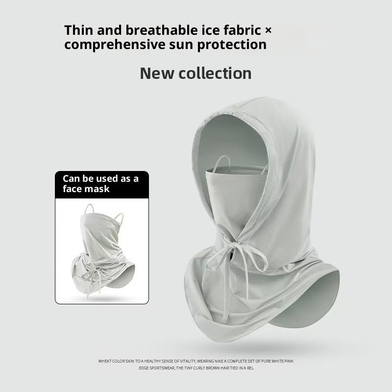 Sunscreen Face Mask With Hood Full-face UV Protection - RALO COLLECTION STUDIO
