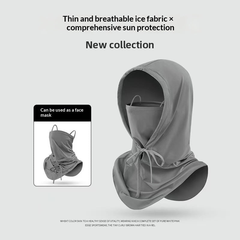 Sunscreen Face Mask With Hood Full-face UV Protection - RALO COLLECTION STUDIO
