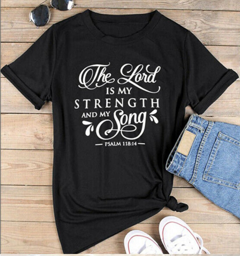 T-Shirt Women Fashion Retro Funny Jesus T-Shirt Faith Slogan Art Top - RALO COLLECTION STUDIO