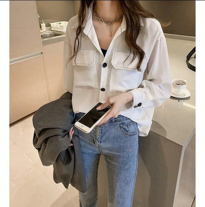 Temperament Chiffon Shirt Blouse Loose Shirt Bottoming Shirt - RALO COLLECTION STUDIO