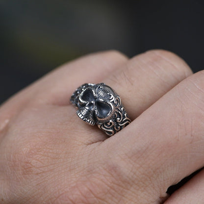 Thai silver craft men's ring skull silver ring - RALO COLLECTION STUDIO