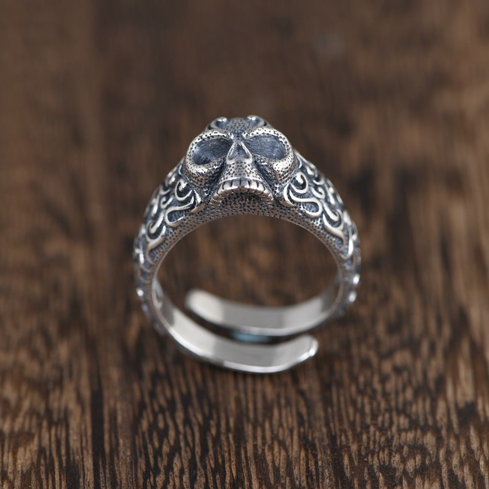 Thai silver craft men's ring skull silver ring - RALO COLLECTION STUDIO