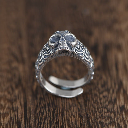 Thai silver craft men's ring skull silver ring - RALO COLLECTION STUDIO
