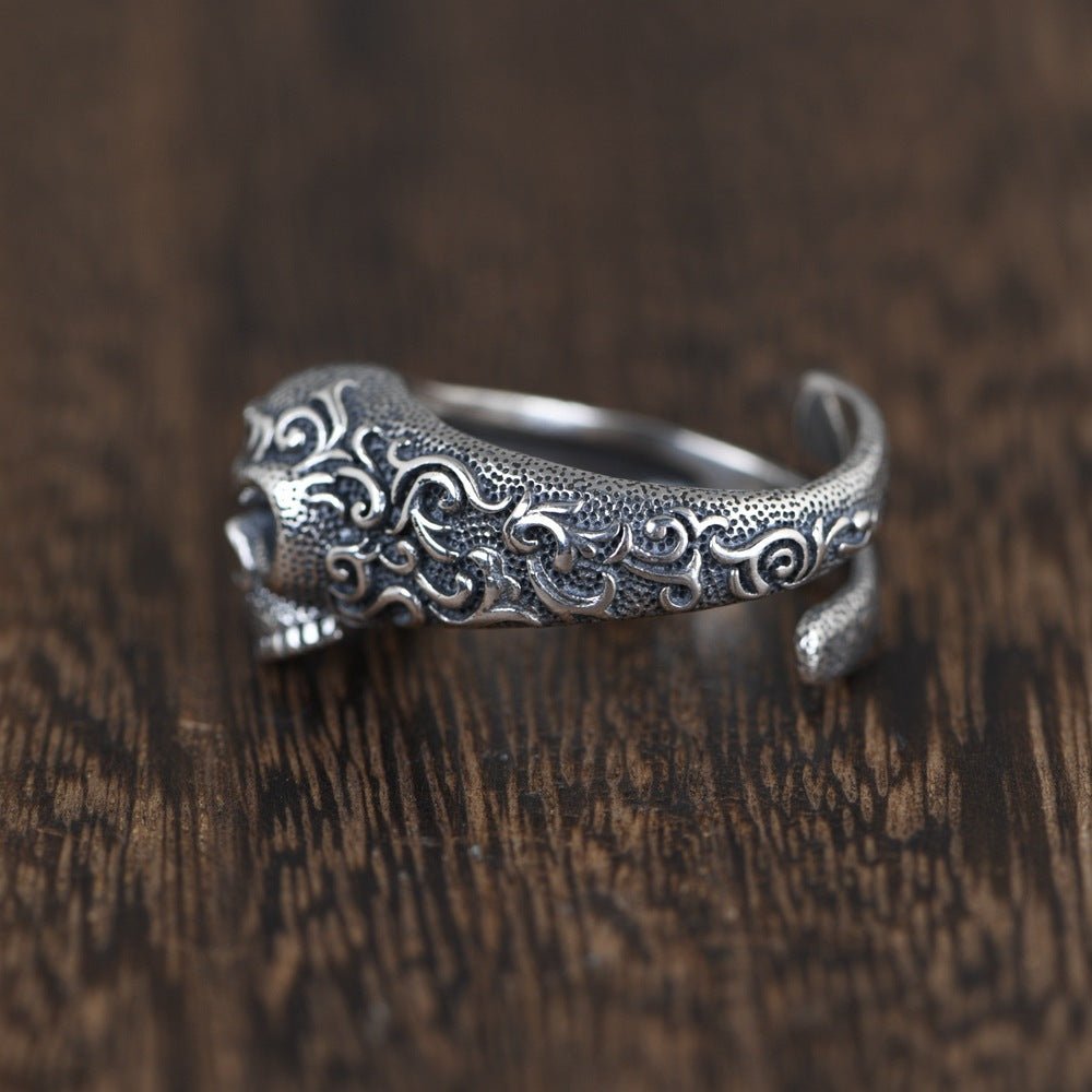 Thai silver craft men's ring skull silver ring - RALO COLLECTION STUDIO