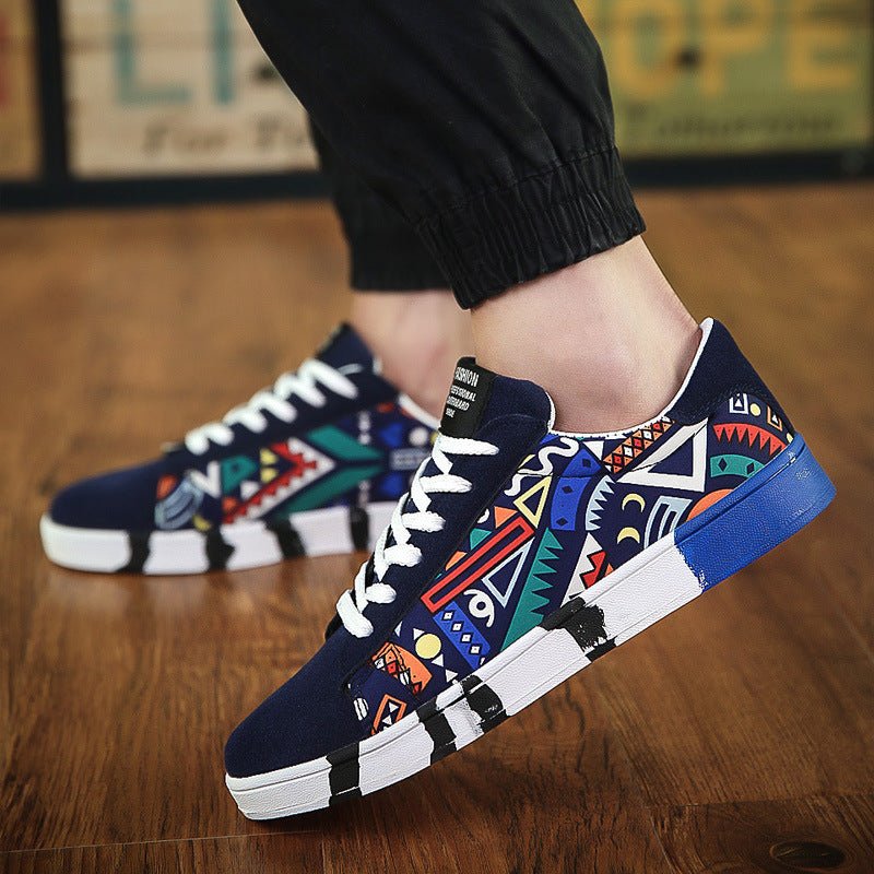 RALO Collection | Suede Stitching Casual Lace-Up Shoes For Men - RALO COLLECTION STUDIO