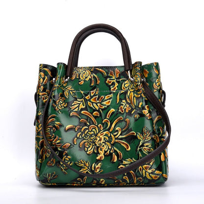 Ralo Sculpted Luxe Genuine Cowhide Messenger Bag - RALO COLLECTION STUDIO