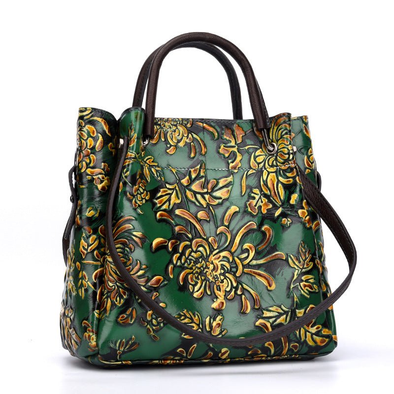 Ralo Sculpted Luxe Genuine Cowhide Messenger Bag - RALO COLLECTION STUDIO