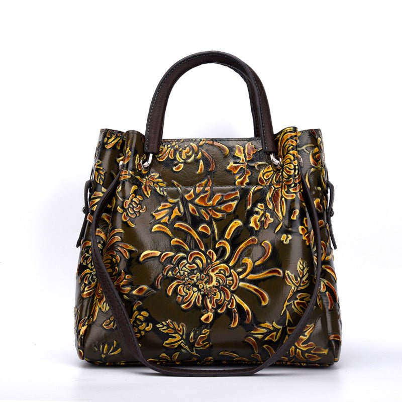 Ralo Sculpted Luxe Genuine Cowhide Messenger Bag - RALO COLLECTION STUDIO