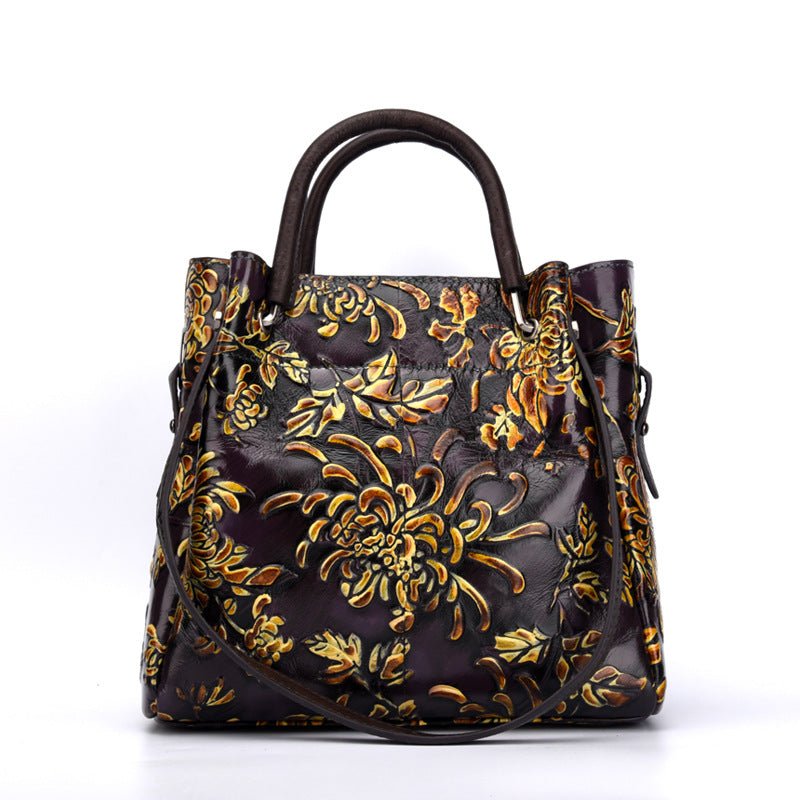 Ralo Sculpted Luxe Genuine Cowhide Messenger Bag - RALO COLLECTION STUDIO