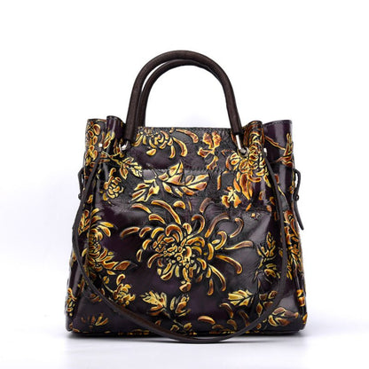 Ralo Sculpted Luxe Genuine Cowhide Messenger Bag - RALO COLLECTION STUDIO