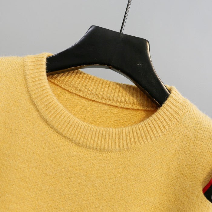 Turtleneck sweater letter holes - RALO COLLECTION STUDIO