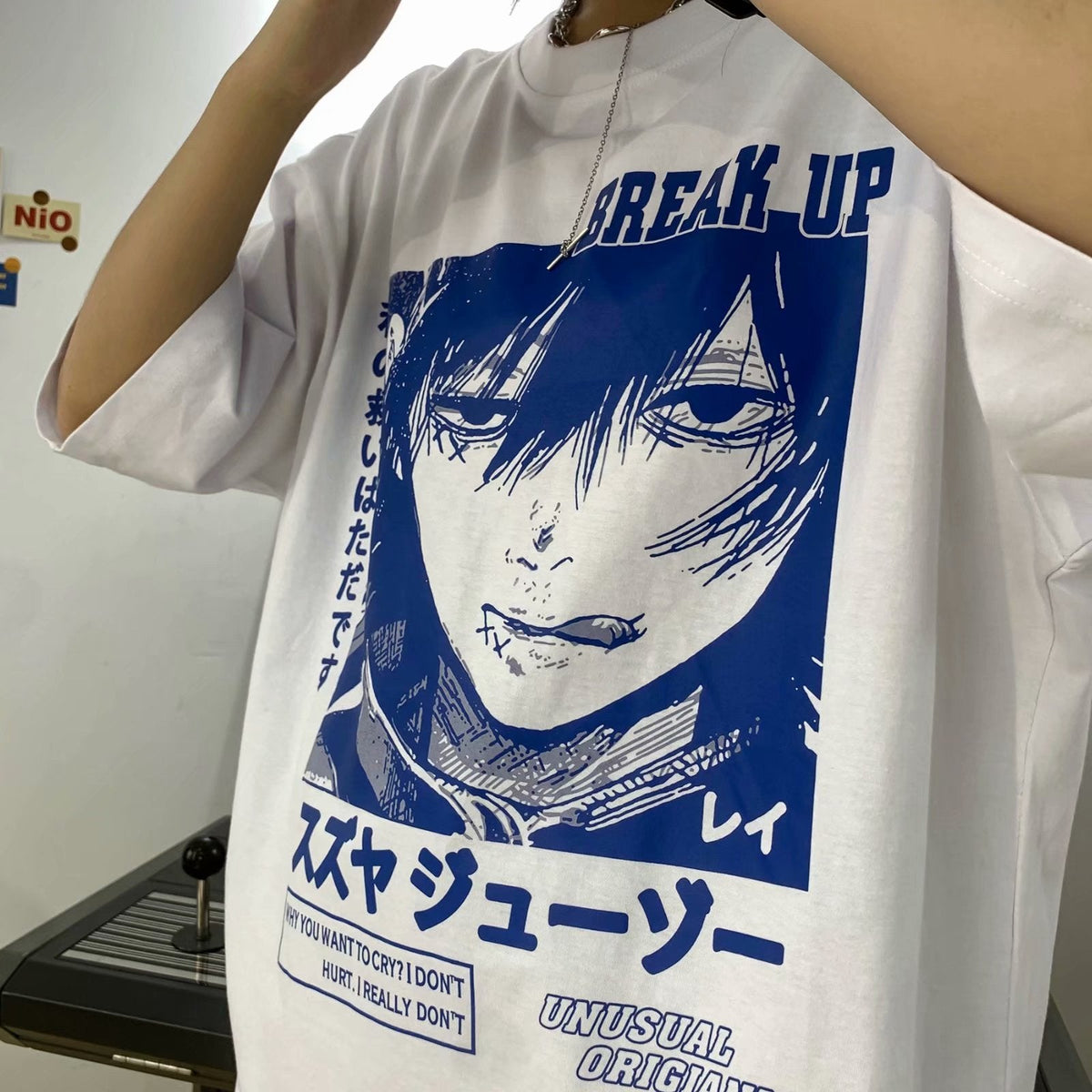 Two-dimensional Short-sleeved Anime Printed Salt T-shirt Loose - RALO COLLECTION STUDIO