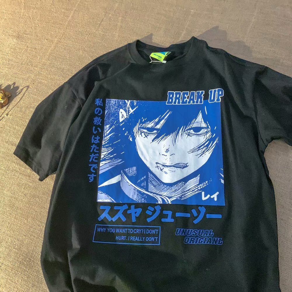 Two-dimensional Short-sleeved Anime Printed Salt T-shirt Loose - RALO COLLECTION STUDIO