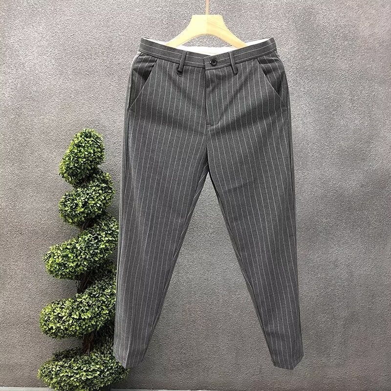 Versatile High-end Suit Pants Trendy Slim-fit Business Tapered Trousers - RALO COLLECTION STUDIO