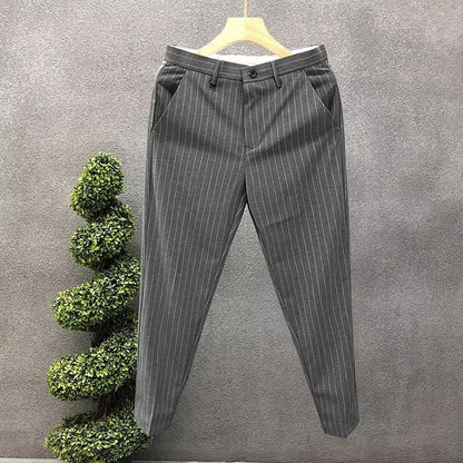 Versatile High-end Suit Pants Trendy Slim-fit Business Tapered Trousers - RALO COLLECTION STUDIO