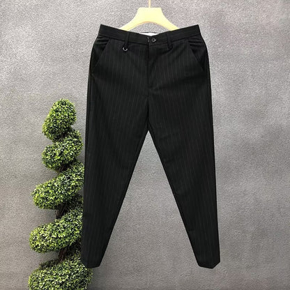 Versatile High-end Suit Pants Trendy Slim-fit Business Tapered Trousers - RALO COLLECTION STUDIO