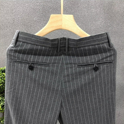 Versatile High-end Suit Pants Trendy Slim-fit Business Tapered Trousers - RALO COLLECTION STUDIO