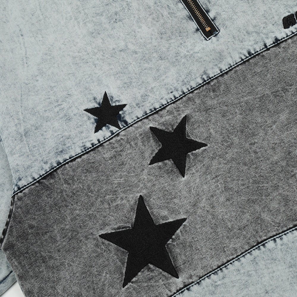 Washed Denim Short-sleeved Shirt For Men - RALO COLLECTION STUDIO