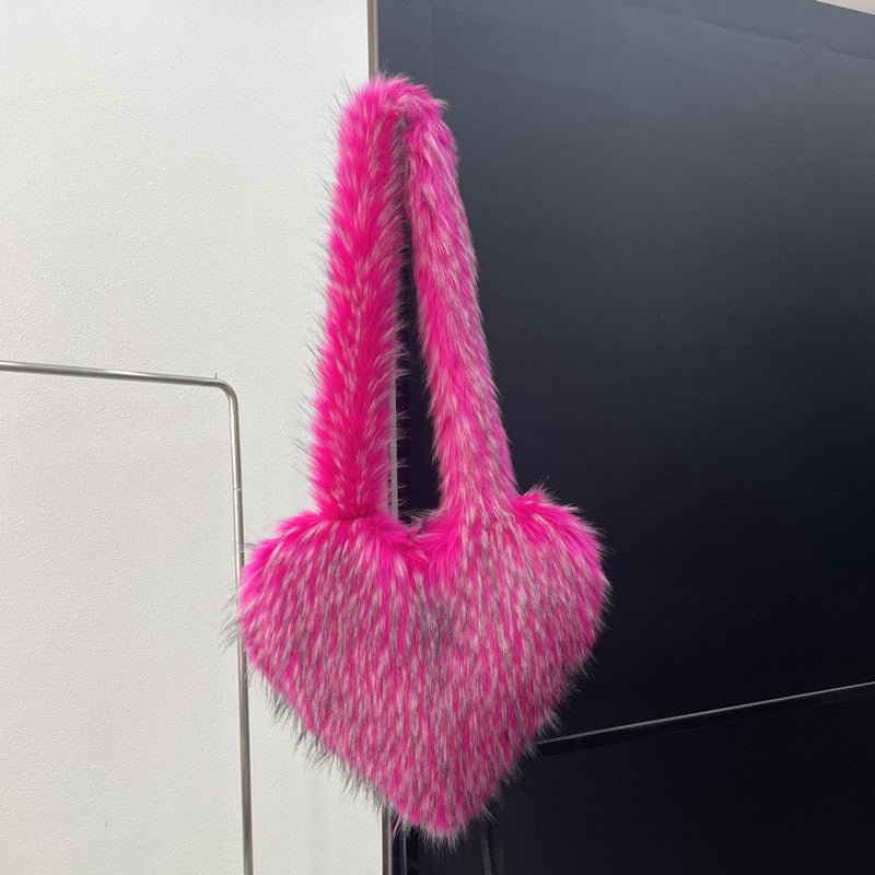 Ralo Cozy Heart Plush Winter Crossbody Bag - RALO COLLECTION STUDIO