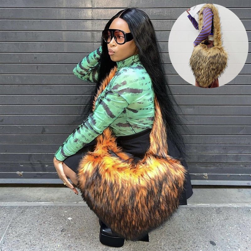 Ralo Cozy Heart Plush Winter Crossbody Bag - RALO COLLECTION STUDIO