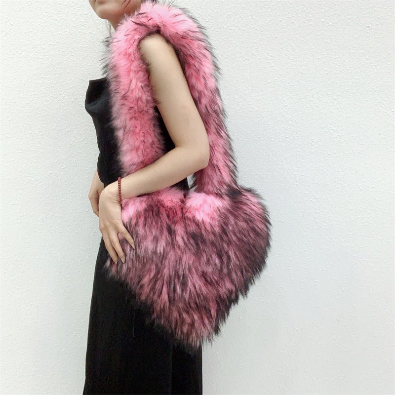 Ralo Cozy Heart Plush Winter Crossbody Bag - RALO COLLECTION STUDIO