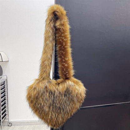 Ralo Cozy Heart Plush Winter Crossbody Bag - RALO COLLECTION STUDIO