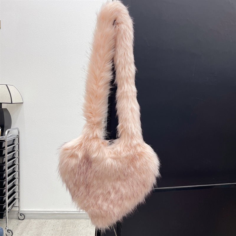 Ralo Cozy Heart Plush Winter Crossbody Bag - RALO COLLECTION STUDIO