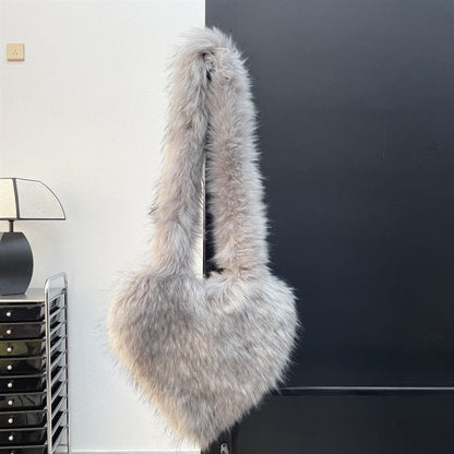 Ralo Cozy Heart Plush Winter Crossbody Bag - RALO COLLECTION STUDIO