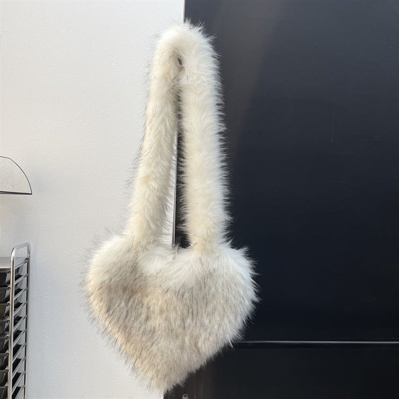 Ralo Cozy Heart Plush Winter Crossbody Bag - RALO COLLECTION STUDIO