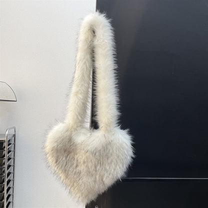 Ralo Cozy Heart Plush Winter Crossbody Bag - RALO COLLECTION STUDIO
