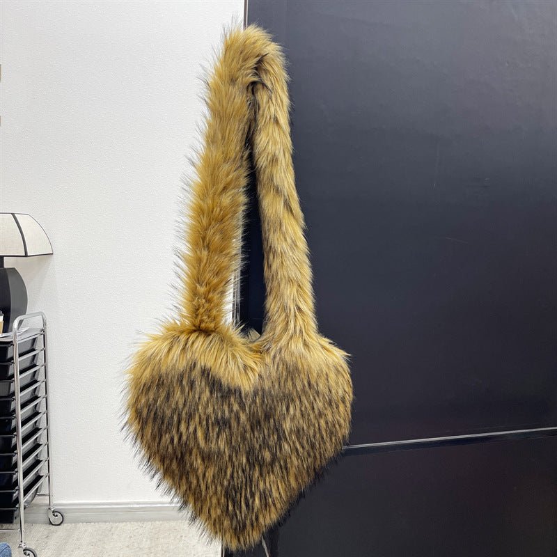 Ralo Cozy Heart Plush Winter Crossbody Bag - RALO COLLECTION STUDIO