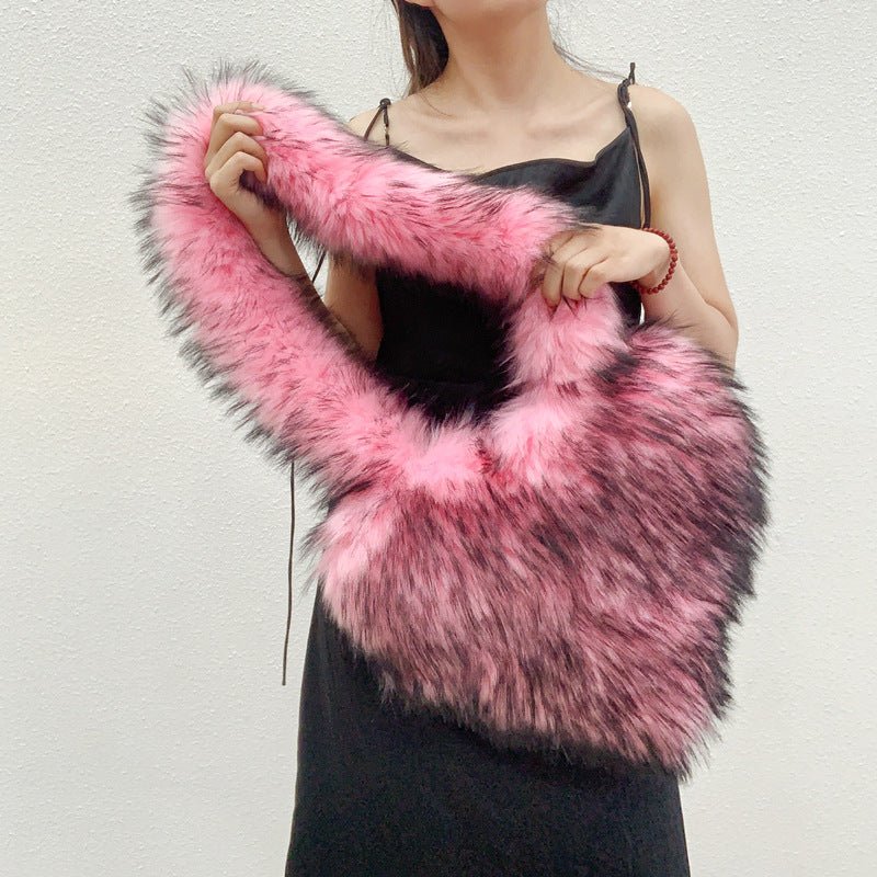 Ralo Cozy Heart Plush Winter Crossbody Bag - RALO COLLECTION STUDIO