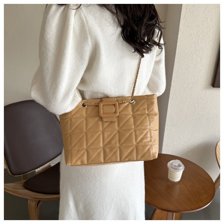Ralo Diamond Luxe Quilted Chain Shoulder Bag - RALO COLLECTION STUDIO