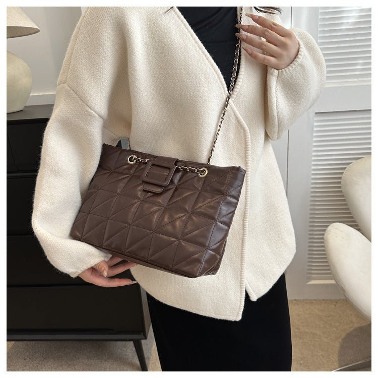 Ralo Diamond Luxe Quilted Chain Shoulder Bag - RALO COLLECTION STUDIO