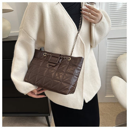 Ralo Diamond Luxe Quilted Chain Shoulder Bag - RALO COLLECTION STUDIO