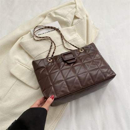 Ralo Diamond Luxe Quilted Chain Shoulder Bag - RALO COLLECTION STUDIO