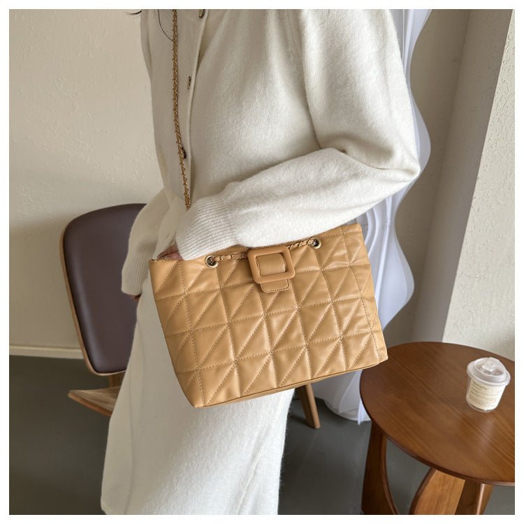 Ralo Diamond Luxe Quilted Chain Shoulder Bag - RALO COLLECTION STUDIO