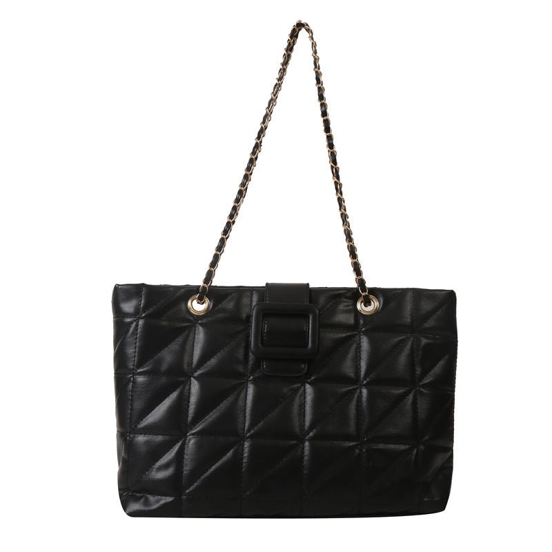 Ralo Diamond Luxe Quilted Chain Shoulder Bag - RALO COLLECTION STUDIO