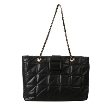 Ralo Diamond Luxe Quilted Chain Shoulder Bag - RALO COLLECTION STUDIO