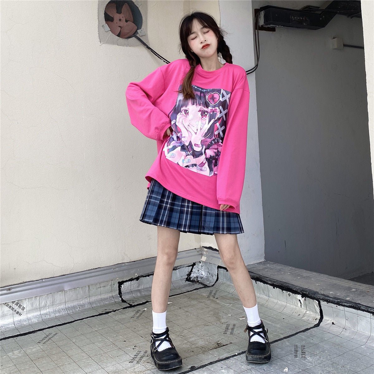 Women's Anime Long Sleeve Round Neck T-shirt - RALO COLLECTION STUDIO
