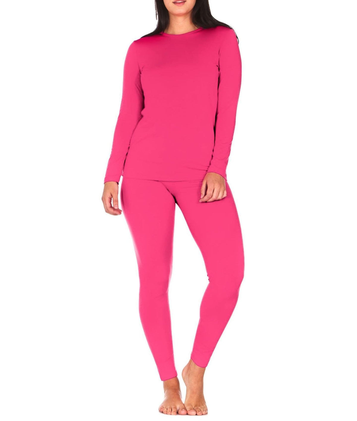 Ralo Collection Women’s Thermal Underwear Set – Solid Color Long Sleeve Top & Leggings - RALO COLLECTION STUDIO